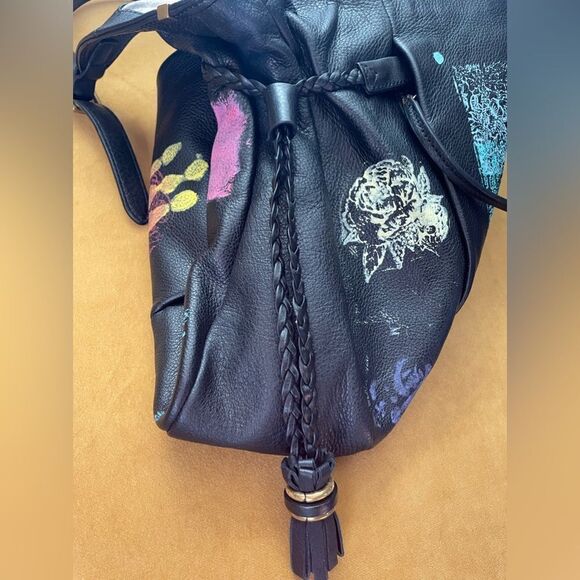 Elliott Lucca Sintra Hand Painted Leather Bag - Picture 7 of 15